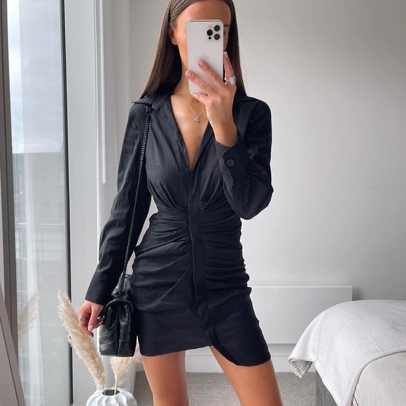 turtleneck mini dress Delilah Dark Green size-10-5xwc Product Details Luxury microfiber layers of victorian dress Color:Gold/Ivory